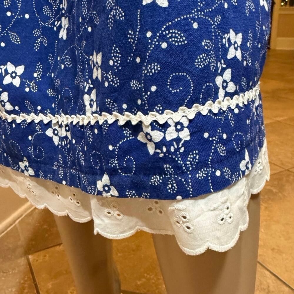 Vintage Cottagecore Prairie Midi Skirt Blue
Floral Eyelet Lace Trim Boho Medium - Picture 2 of 10